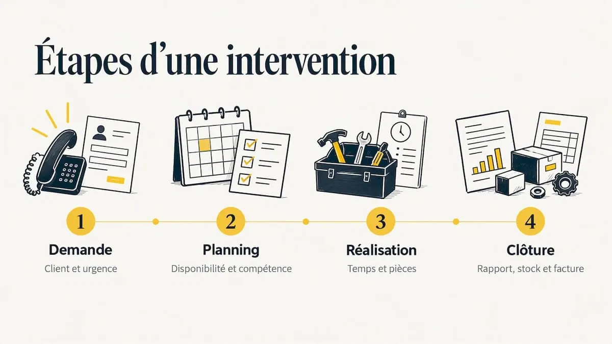 Les quatre étapes d’une intervention bien tenue